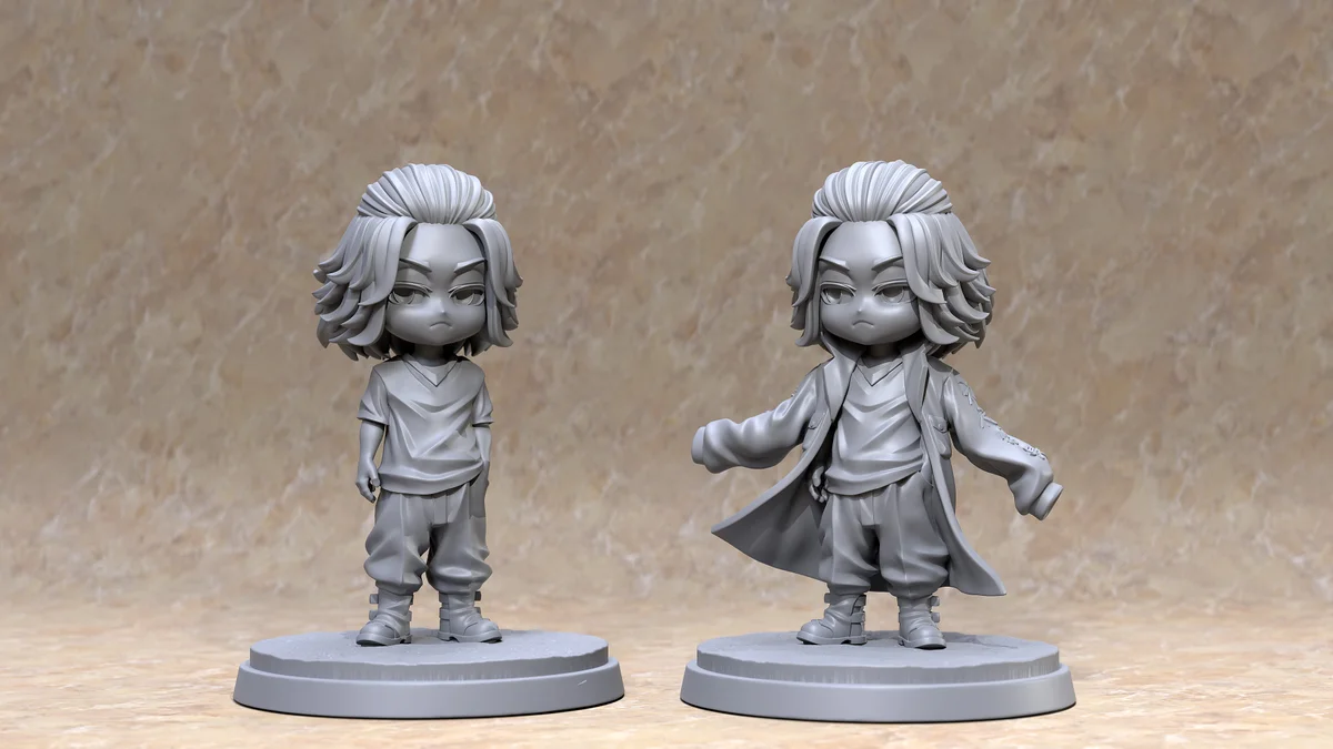 Chibi Mikey | Fan Art | 3D Printed Resin Model Garage Kit | *Un-Painted* | Chuya Factory 5