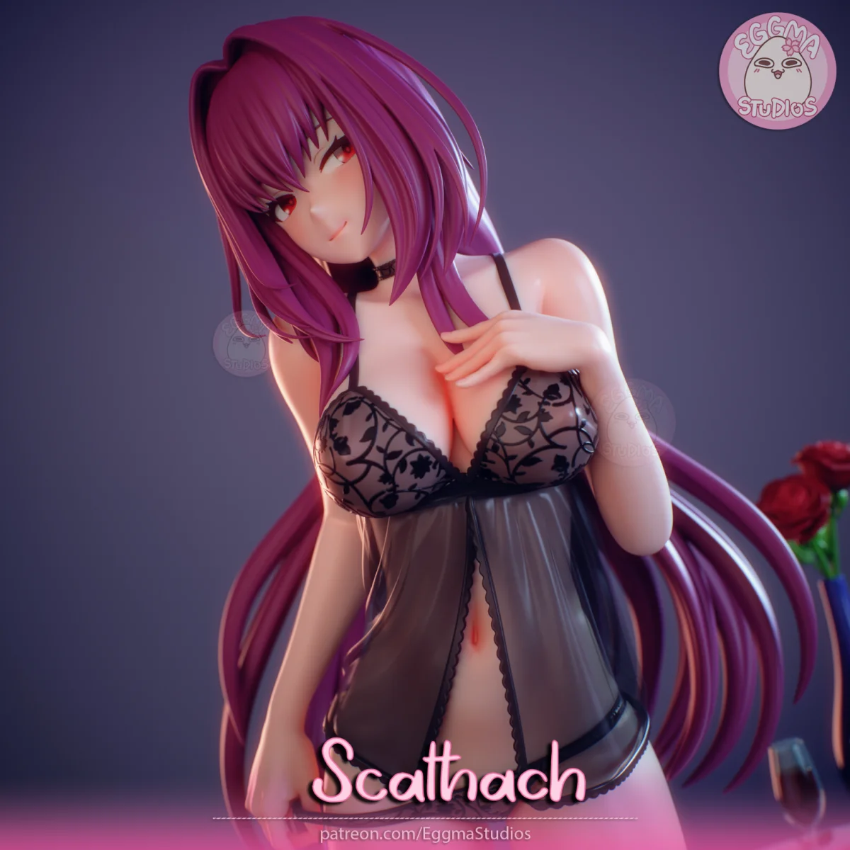 Scathach | Fan Art | 3D Printed Resin Model Garage Kit | *Un-Painted* | EggmaStudios 3