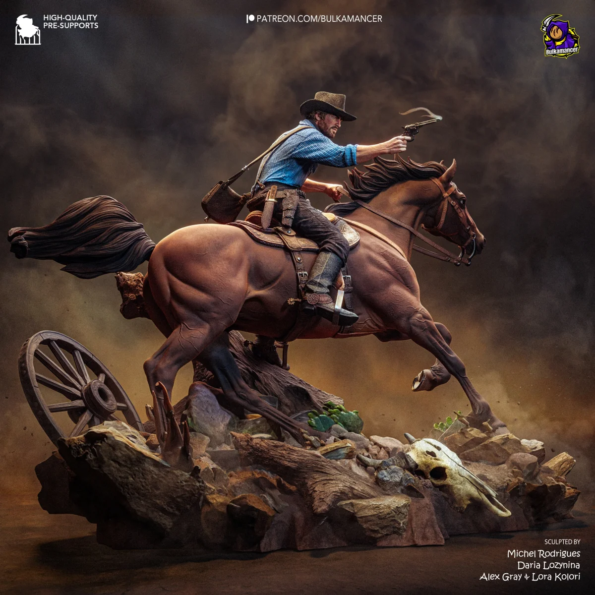 Arthur Morgan | Fan Art | 3D Printed Resin Model Garage Kit | *Un-Painted* | Bulkamancer 3