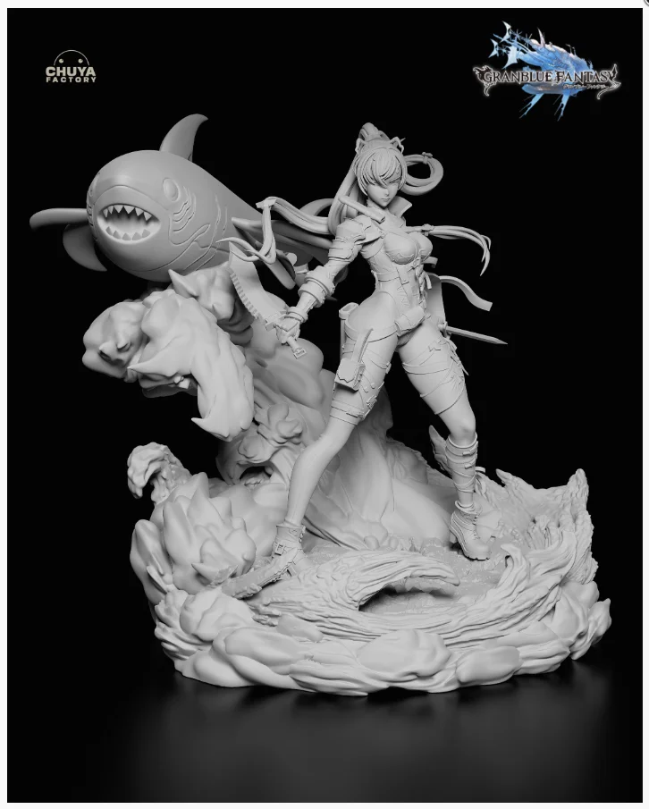 Meg | Fan Art | 3D Printed Resin Model Garage Kit | *Un-Painted* | Chuya Factory 11