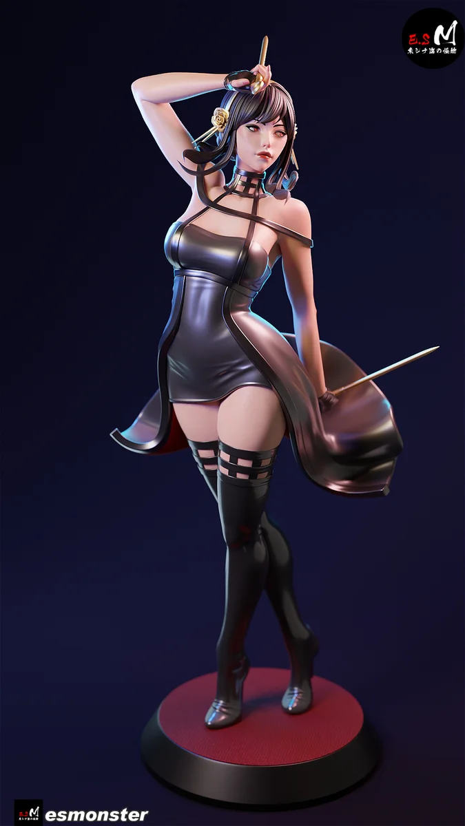 Spy Mom | Fan Art | 3D Printed Resin Model Garage Kit | *Un-Painted* | ES Monster 8