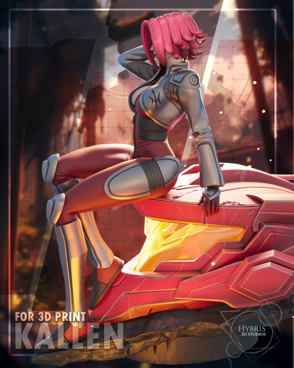 Kallen Stadtfeld | Fan Art | 3D Printed Resin Model Garage Kit | *Un-Painted* | Hybris Studios 4