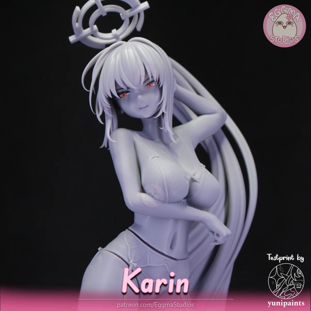 Karin | Fan Art | 3D Printed Resin Model Garage Kit | *Un-Painted* | EggmaStudios 12