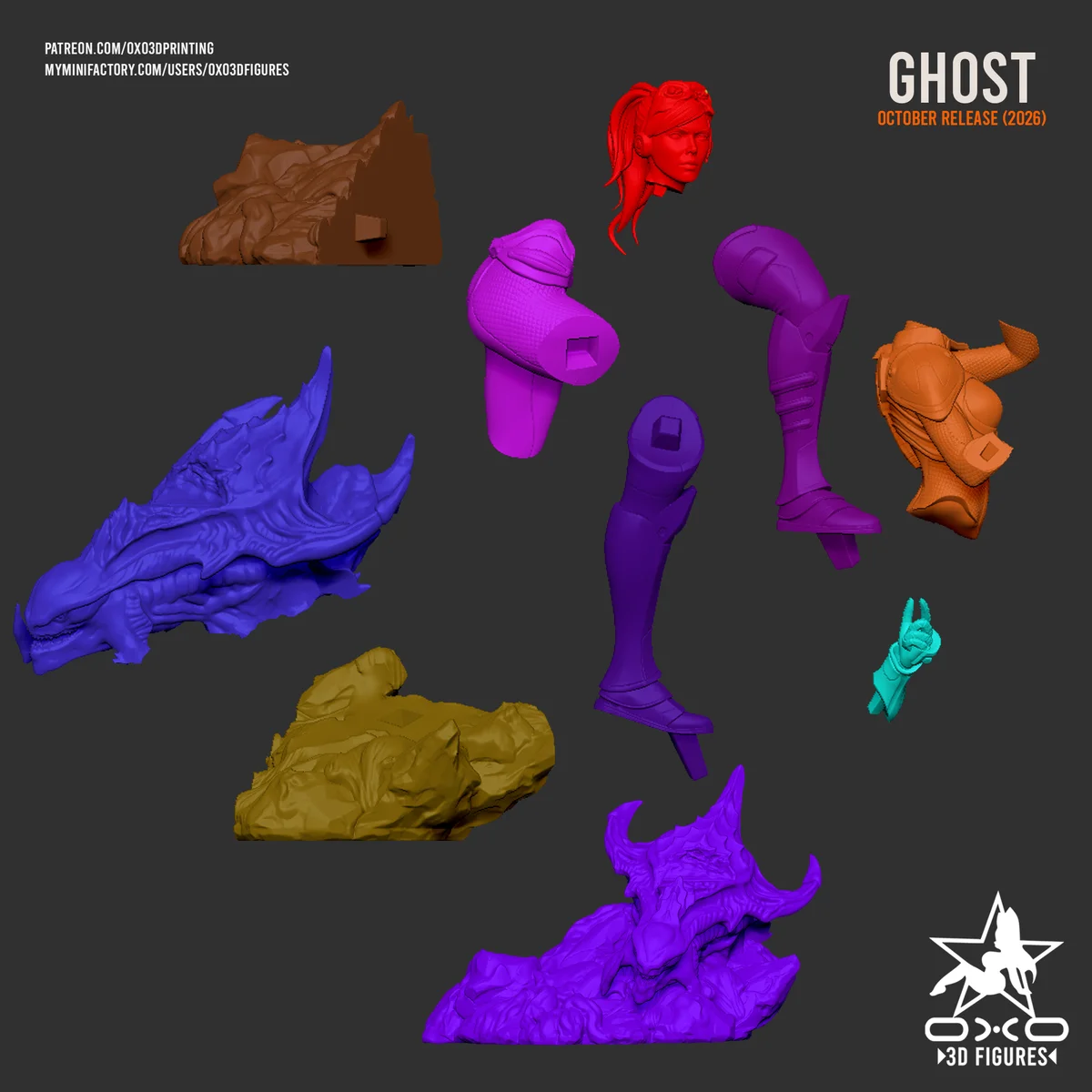 Sarah Kerrigan Ghost | Fan Art | 3D Printed Resin Model Garage Kit | *Un-Painted* | OXO3D 15