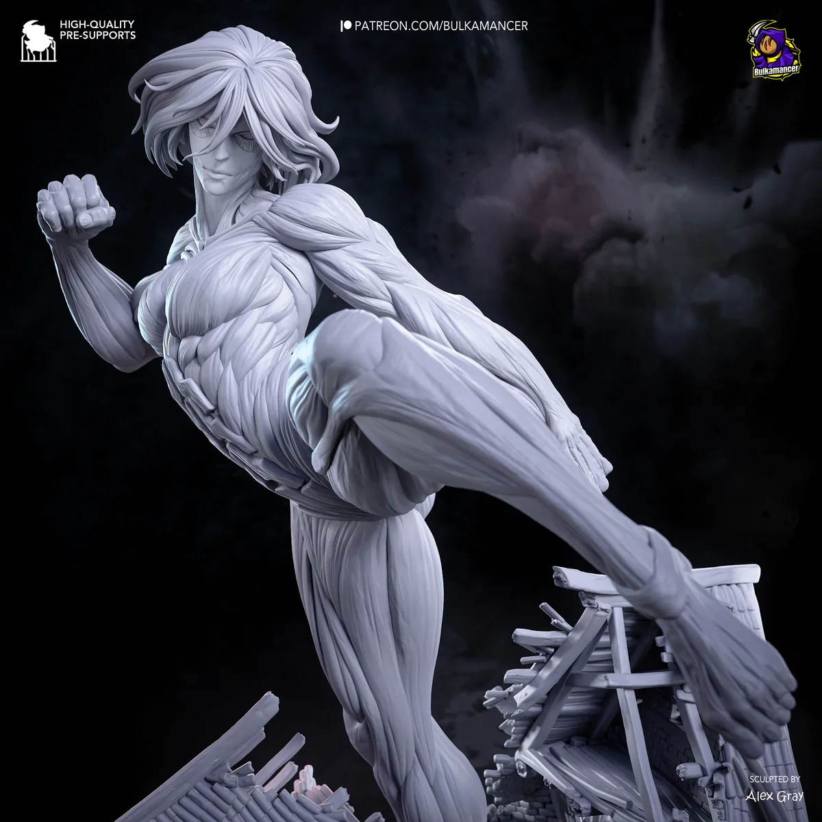 Female Titan | Fan Art | 3D Printed Resin Model Garage Kit | *Un-Painted* | Bulkamancer 20