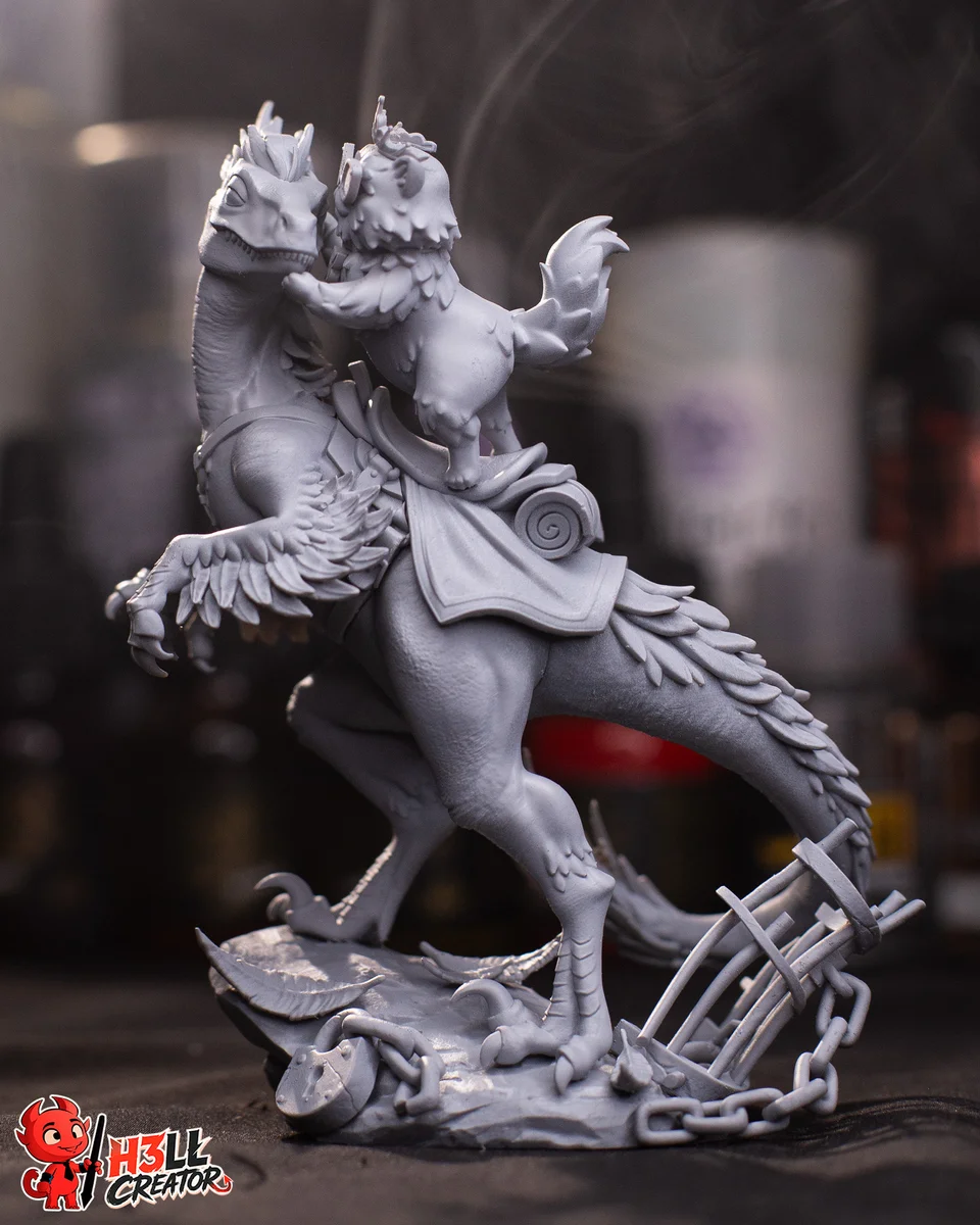 Mongo and Princess Donut | Fan Art | 3D Printed Resin Model Garage Kit | *Un-Painted* | H3LL Creator 11