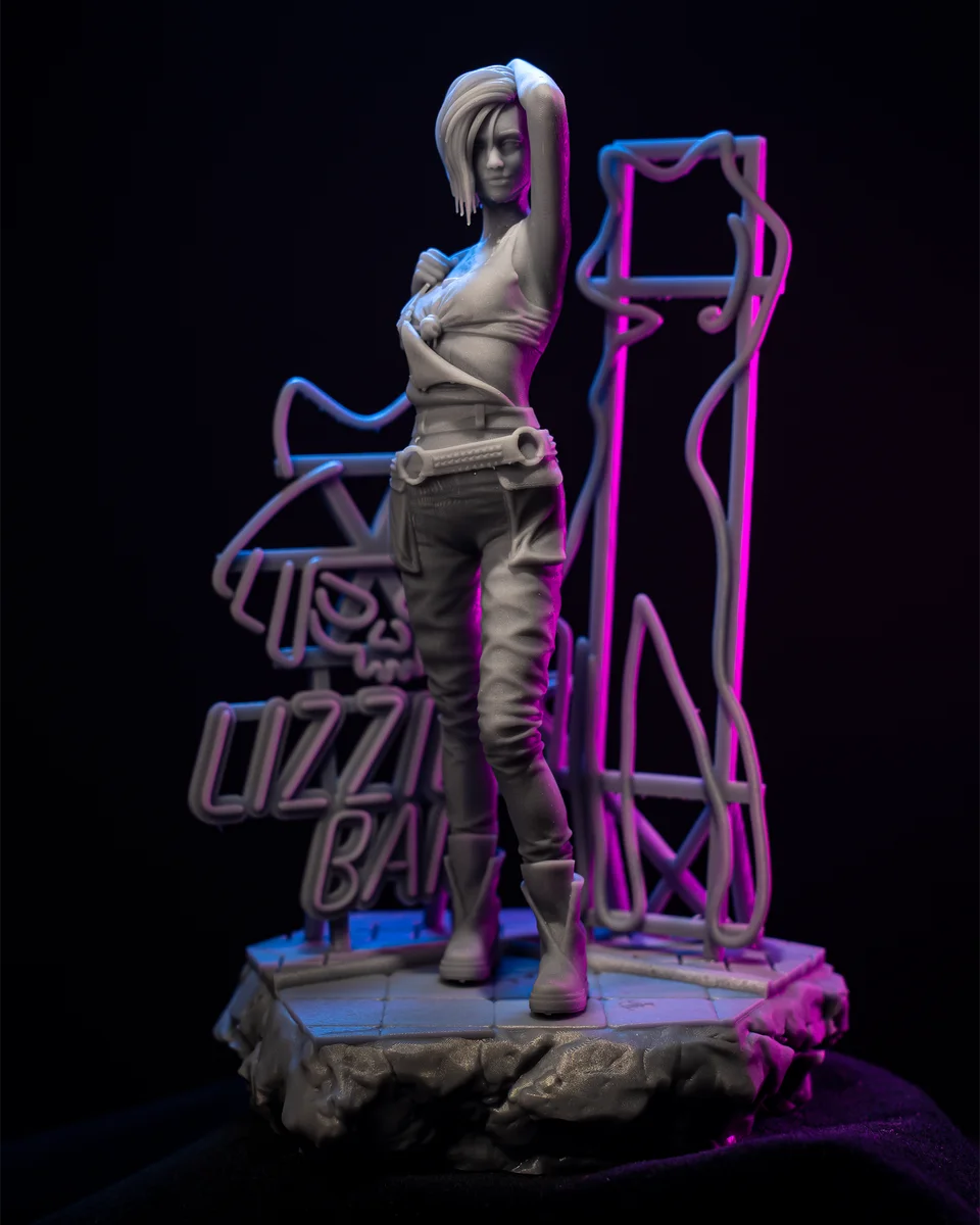 Judy Alvarez | Fan Art | 3D Printed Resin Model Garage Kit | *Un-Painted* | H3LL Creator 5