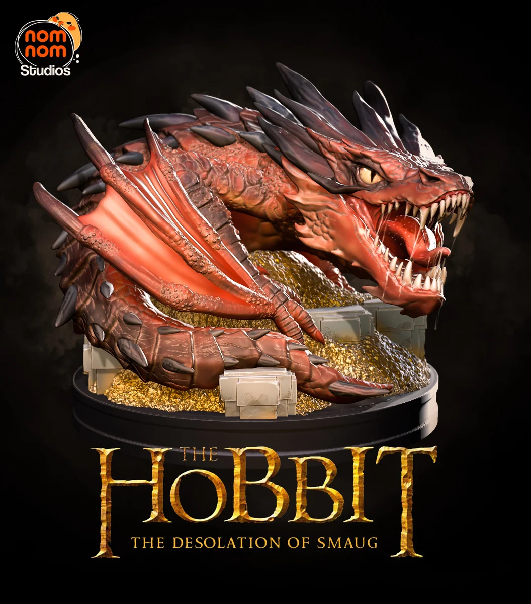 Chibi Tiny Smaug | Fan Art | 3D Printed Resin Model Garage Kit | *Un-Painted* | Nomnom