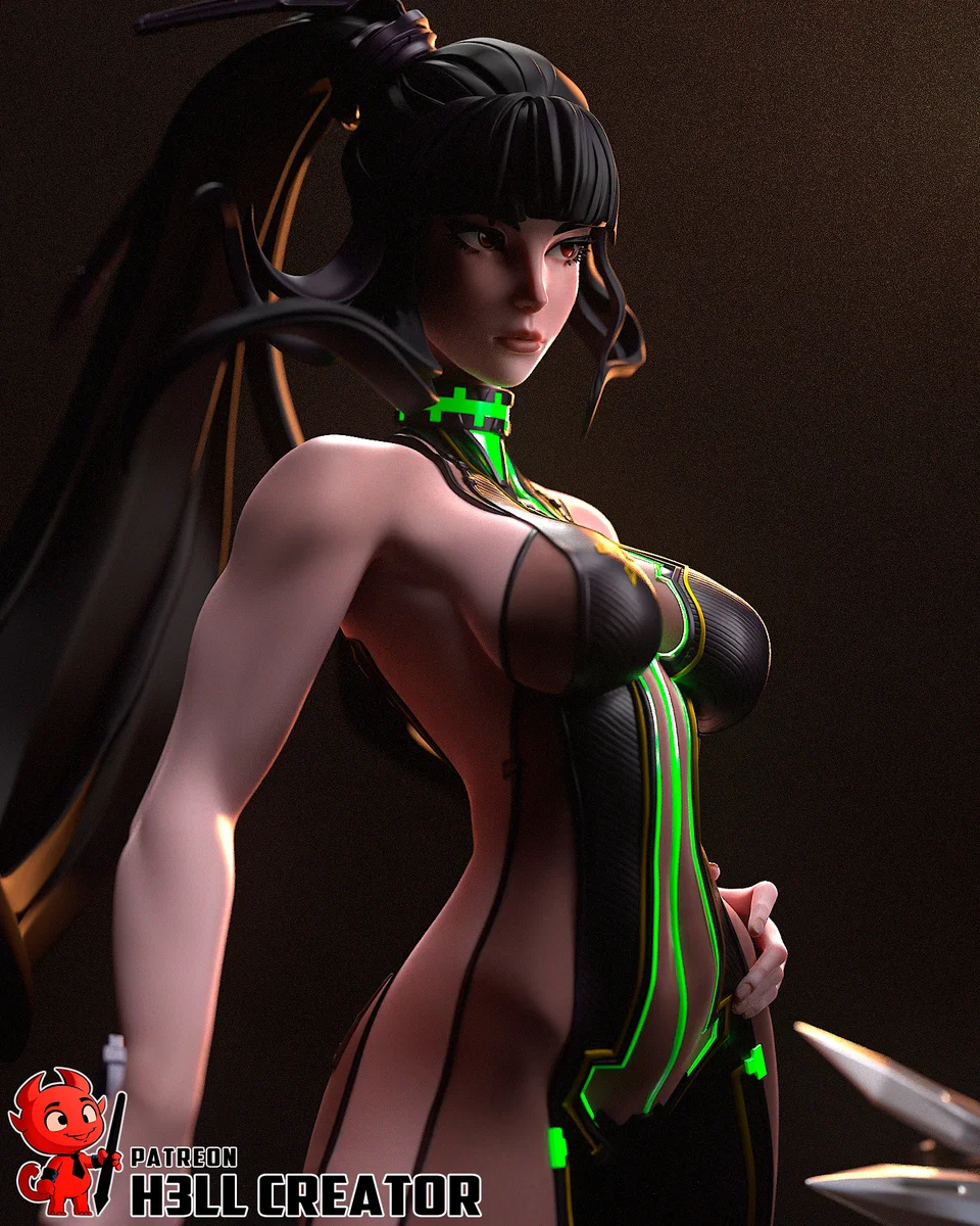 Eve | Fan Art | 3D Printed Resin Model Garage Kit | *Un-Painted* | H3LL Creator 6