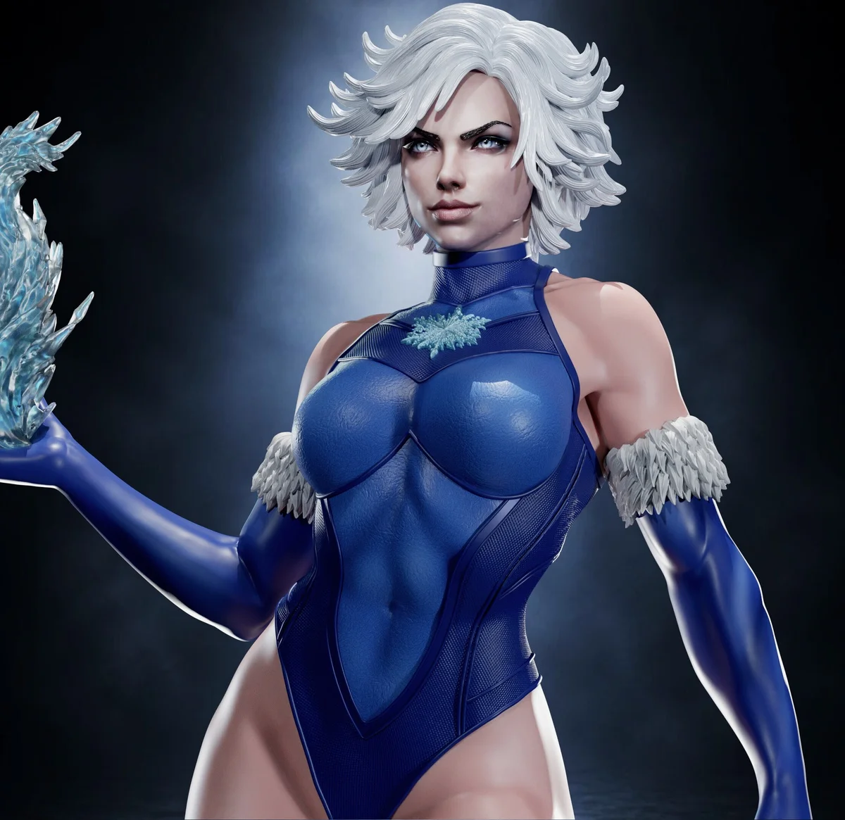 Killer Frost | Fan Art | 3D Printed Resin Model Garage Kit | *Un-Painted* | Abe3D 3