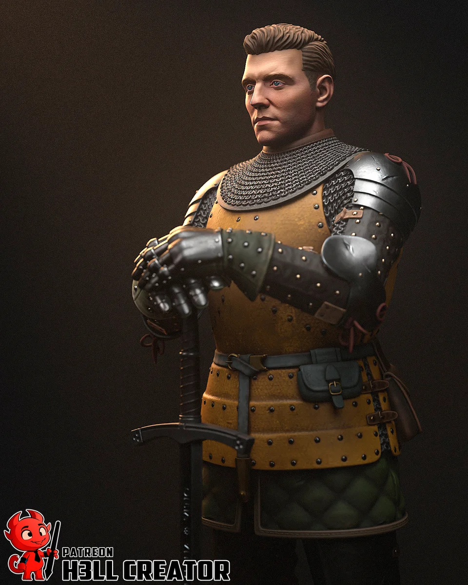 Henry of Skalitz | Fan Art | 3D Printed Resin Model Garage Kit | *Un-Painted* | H3LL Creator 3