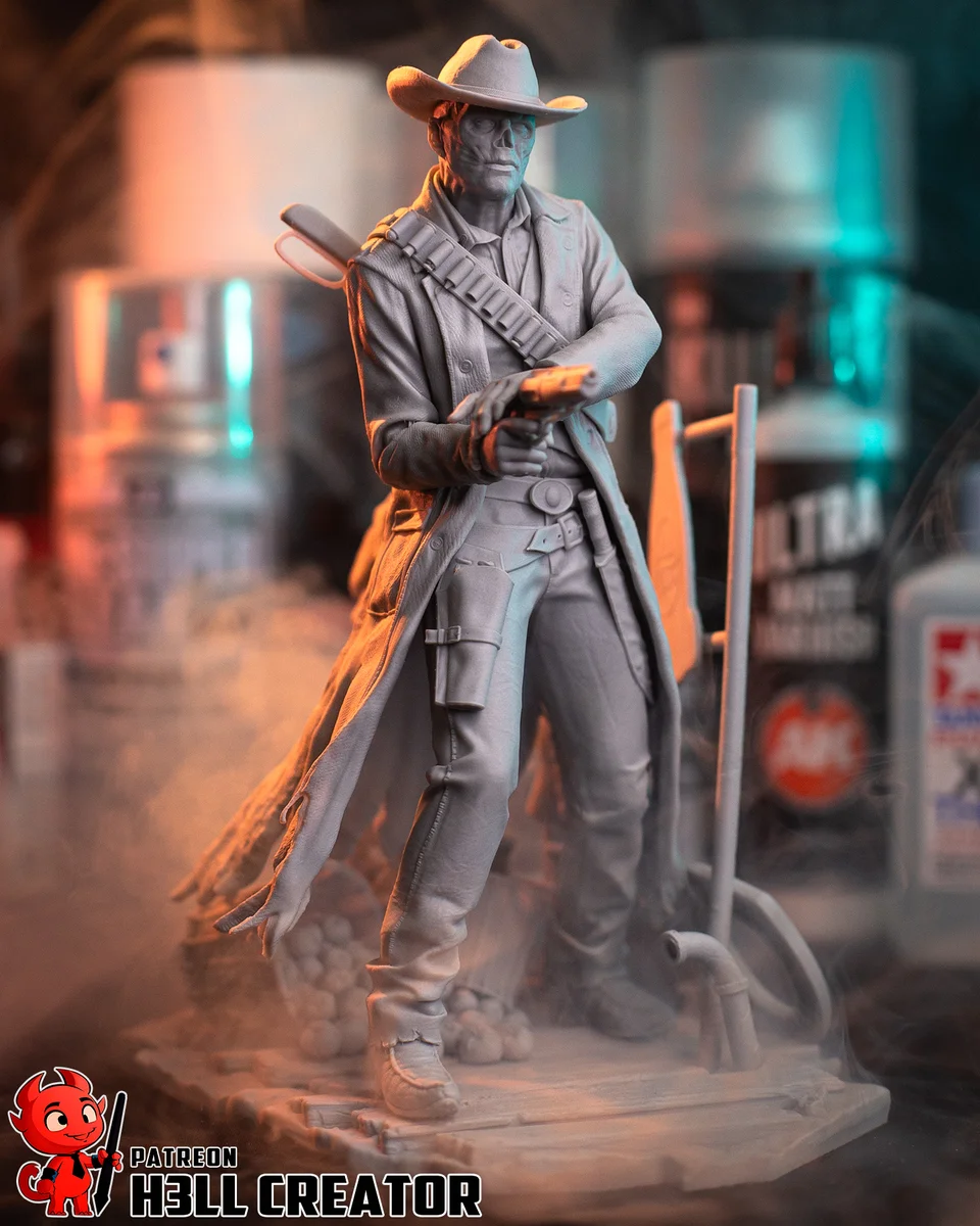 Ghoul | Fan Art | 3D Printed Resin Model Garage Kit | *Un-Painted* | H3LL Creator 9
