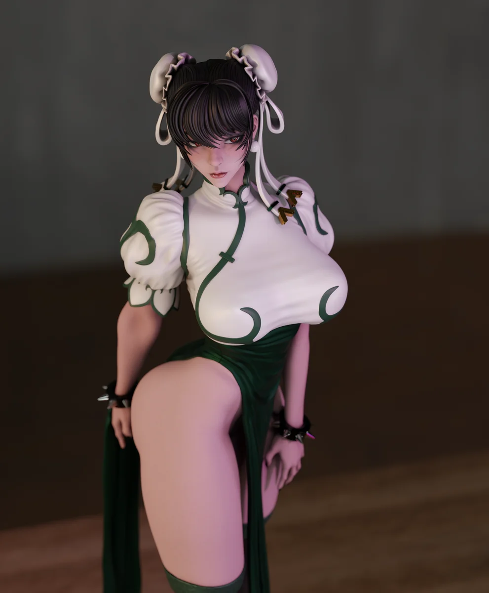 Chun Li | Fan Art | 3D Printed Resin Model Garage Kit | *Un-Painted* | Momoji 6