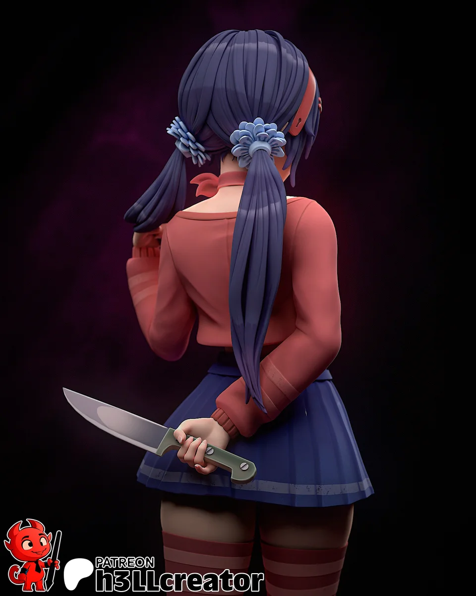 Mita | Fan Art | 3D Printed Resin Model Garage Kit | *Un-Painted* | H3LL Creator 9