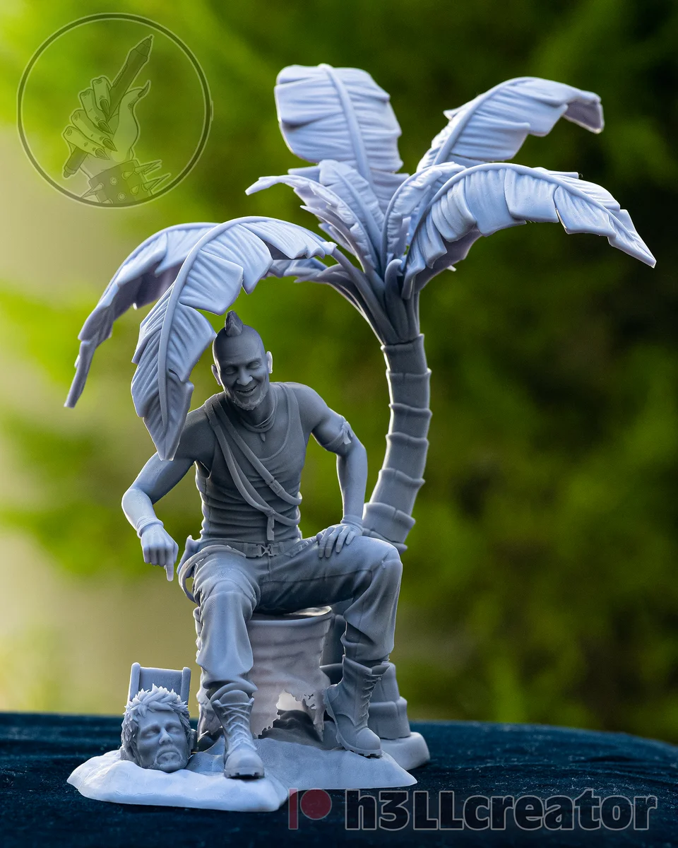 Vaas | Fan Art | 3D Printed Resin Model Garage Kit | *Un-Painted* | H3LL Creator 3