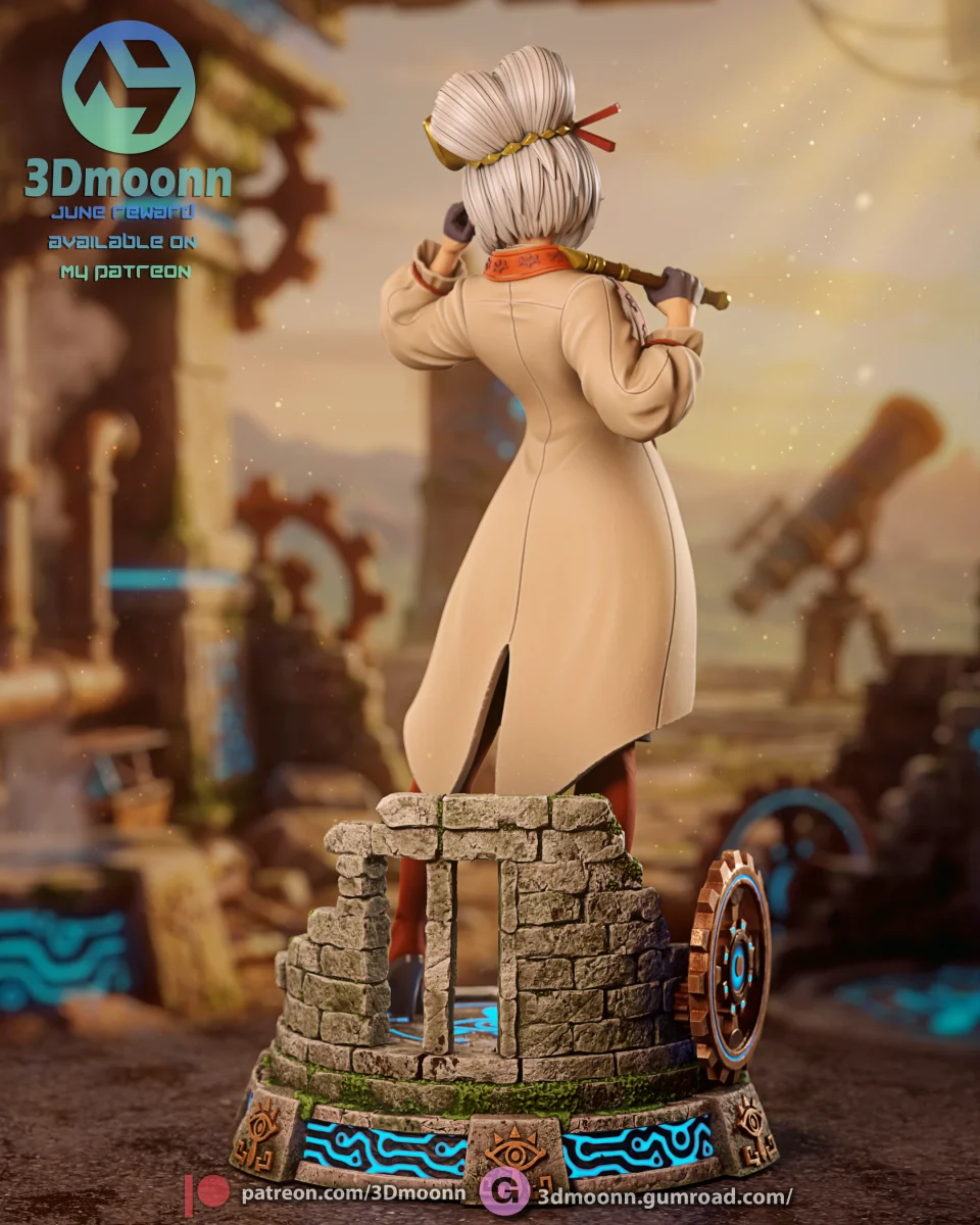 Purah | Fan Art | 3D Printed Resin Model Garage Kit | *Un-Painted* | 3DMoonn 5