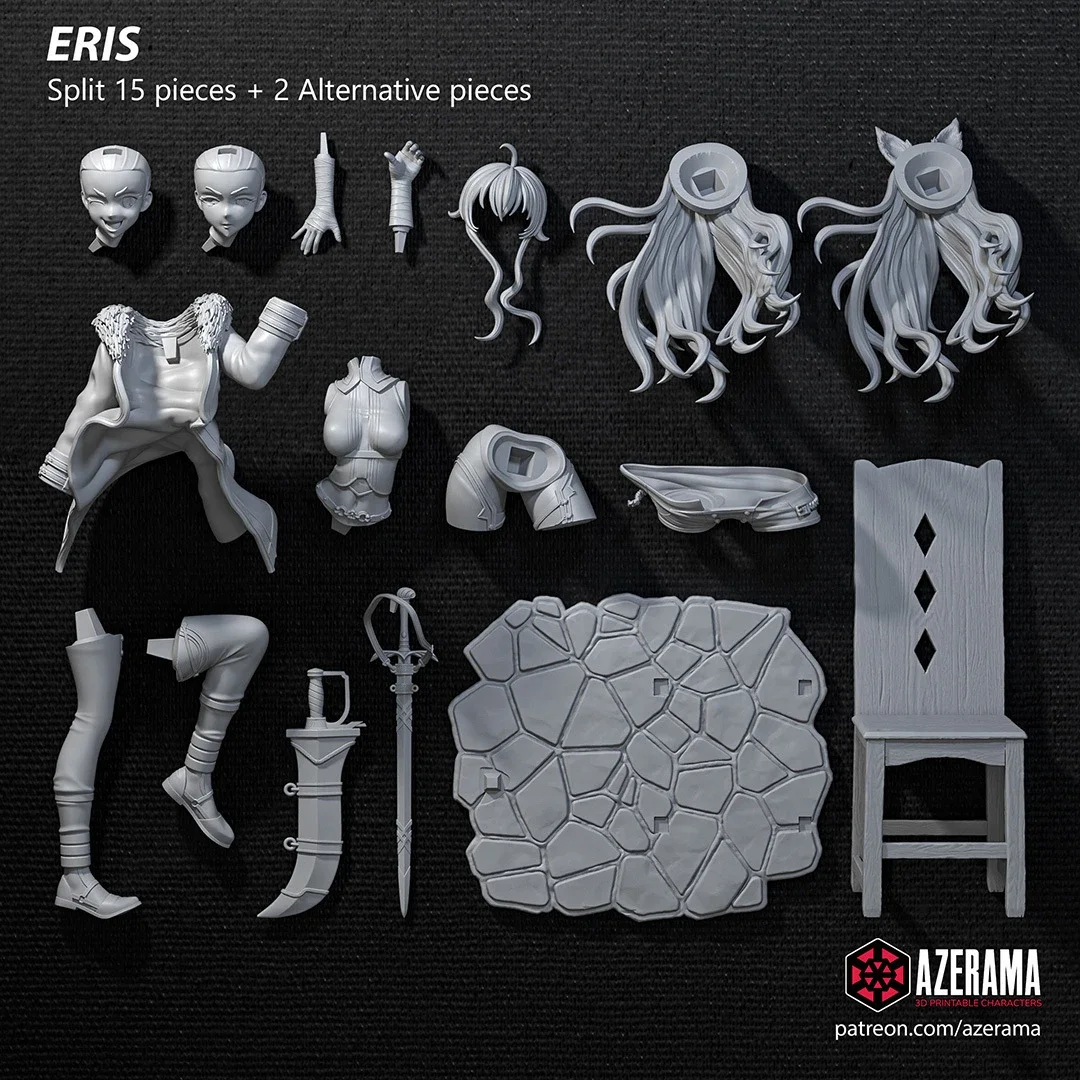 Eris Boreas Greyrat | Fan Art | 3D Printed Resin Model Garage Kit | *Un-Painted* | Azerama 3
