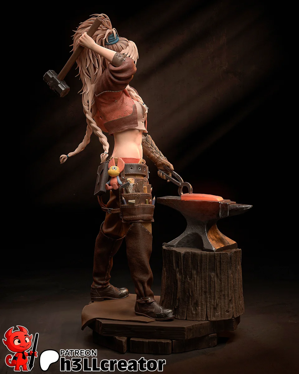 Gemma | Fan Art | 3D Printed Resin Model Garage Kit | *Un-Painted* | H3LL Creator 11