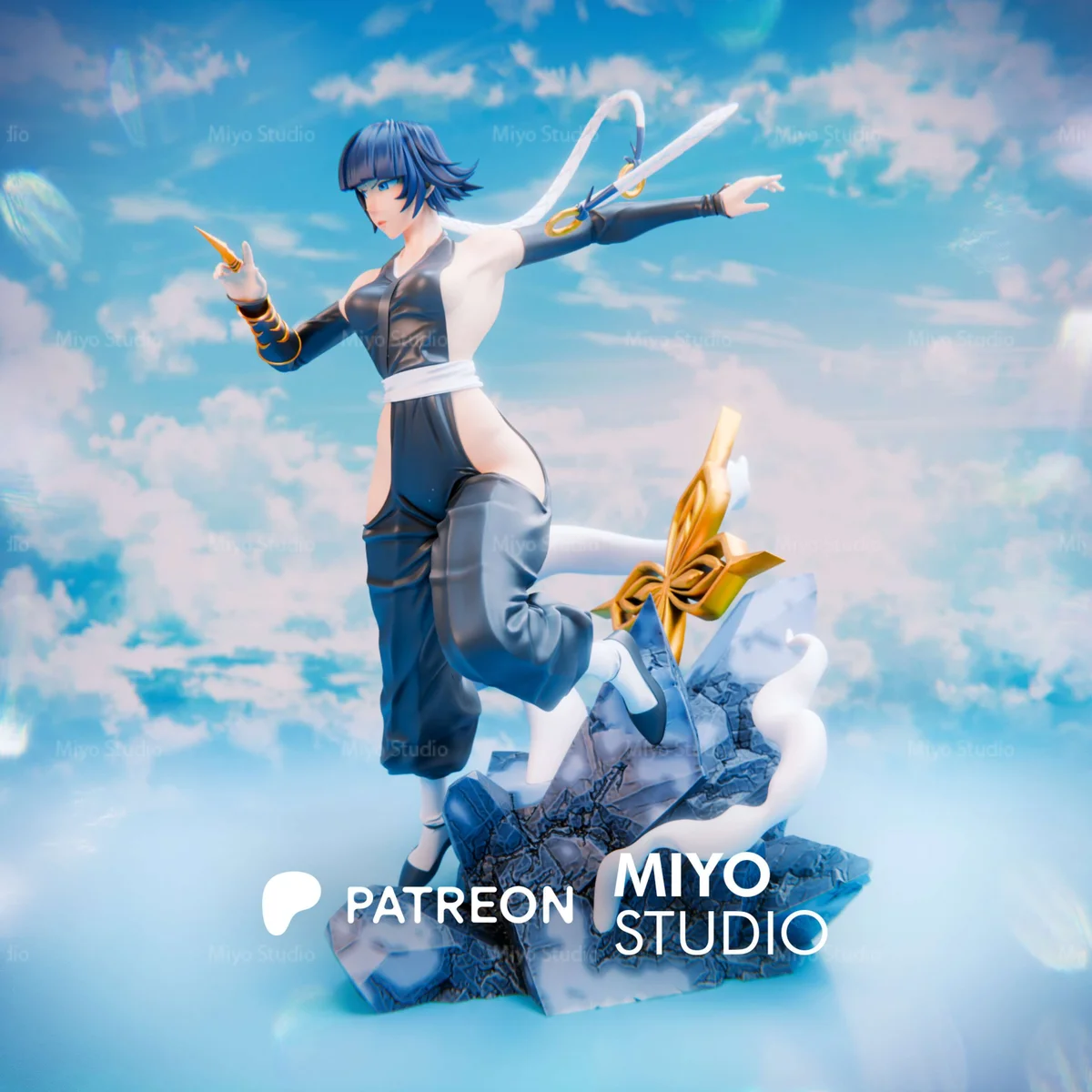 Soi Fon | Fan Art | 3D Printed Resin Model Garage Kit | *Un-Painted* | MiyoStudio 3