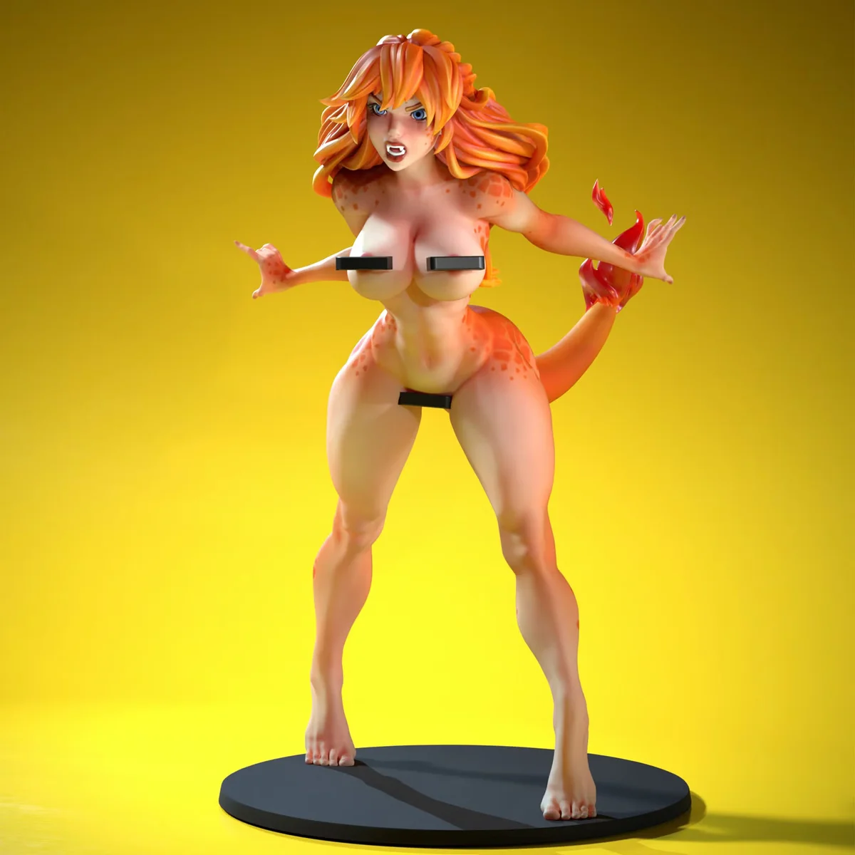Charmelle - Waifumon | Fan Art | 3D Printed Resin Model Garage Kit | *Un-Painted* | SiryllArt 13