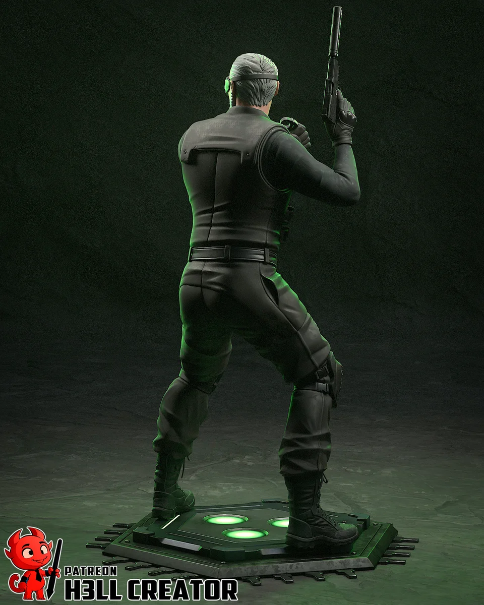 Navy Seal with Night-Vision Goggles | Fan Art | 3D Printed Resin Model Garage Kit | *Un-Painted* | H3LL Creator 7