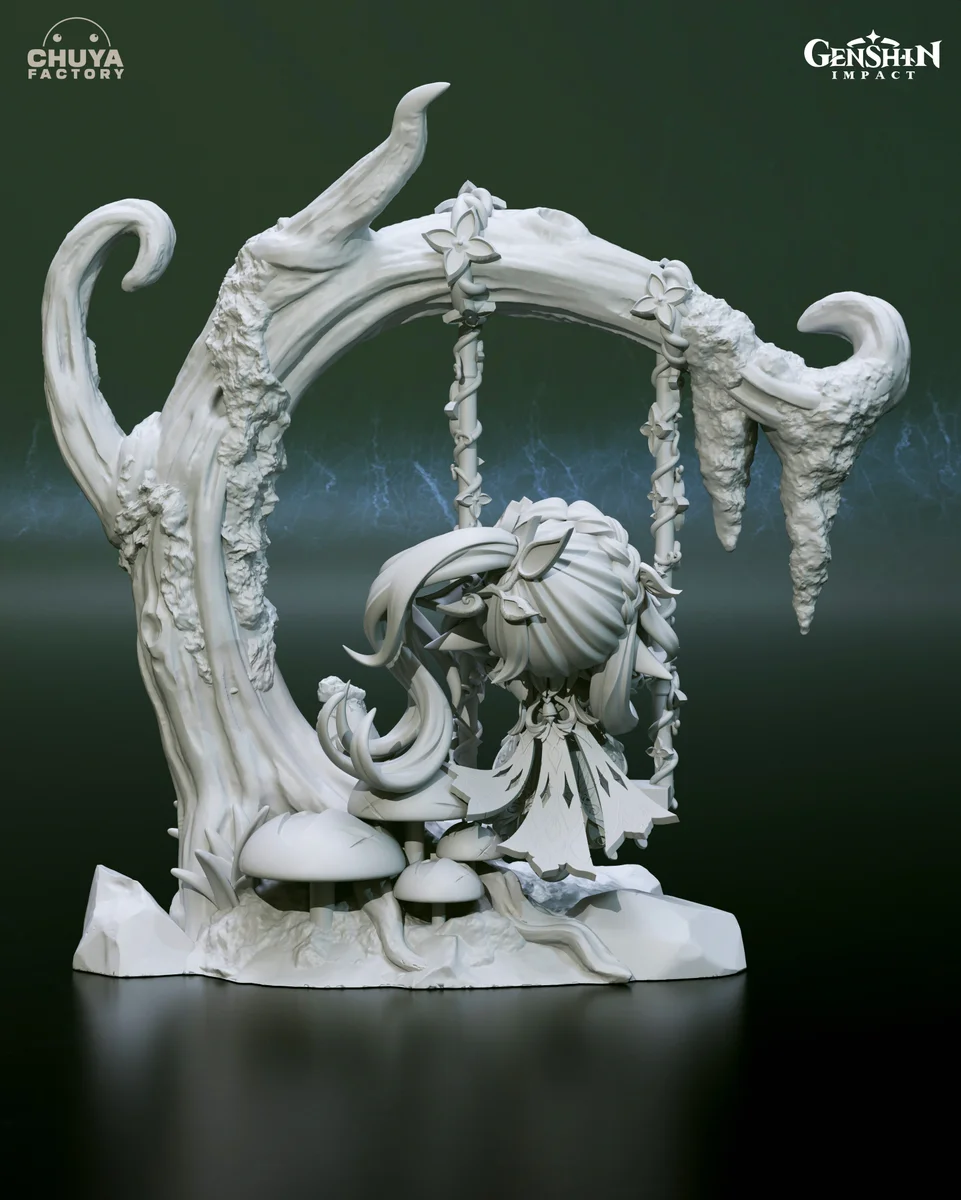 Chibi Nahida | Fan Art | 3D Printed Resin Model Garage Kit | *Un-Painted* | Chuya Factory 9