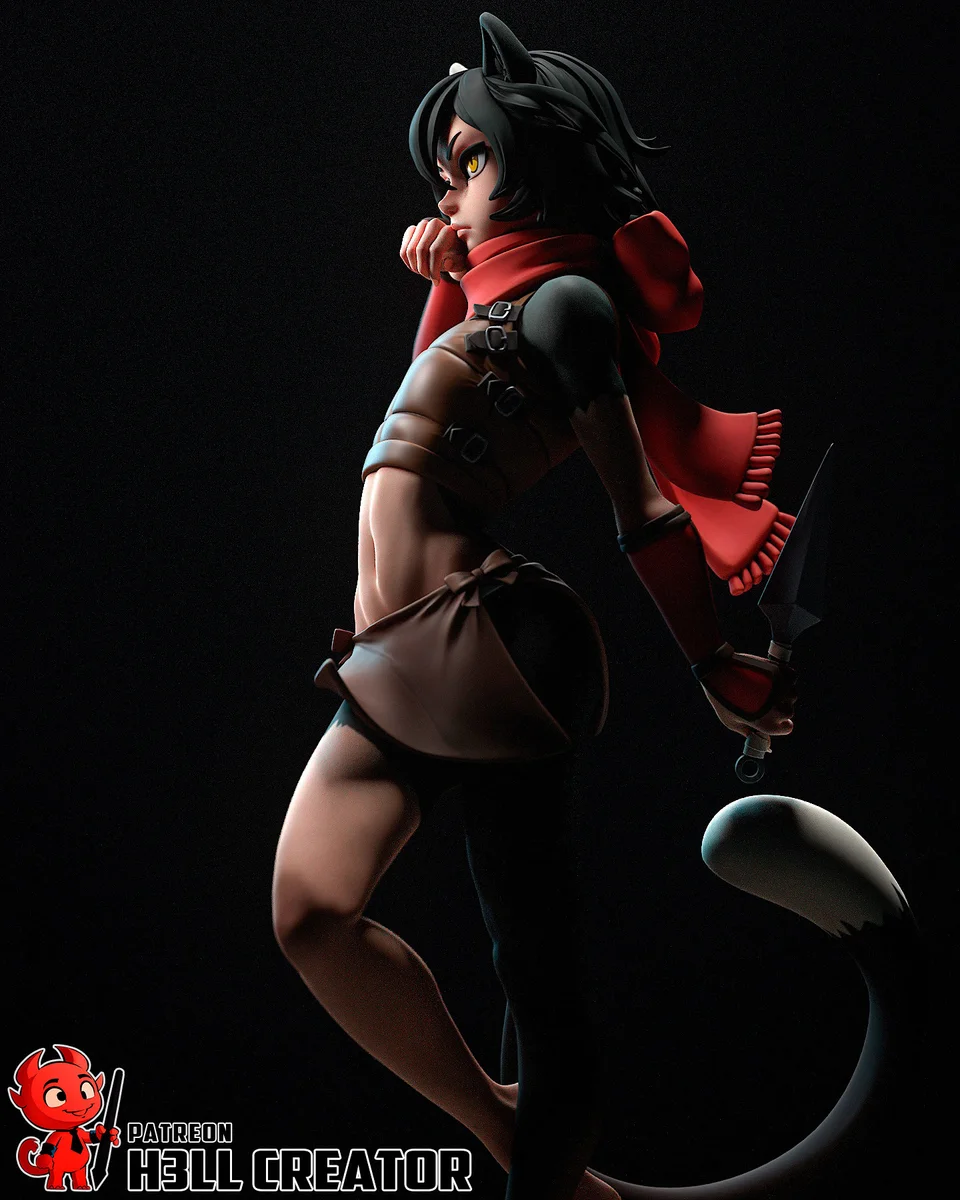 Izutsumi | Fan Art | 3D Printed Resin Model Garage Kit | *Un-Painted* | H3LL Creator 5