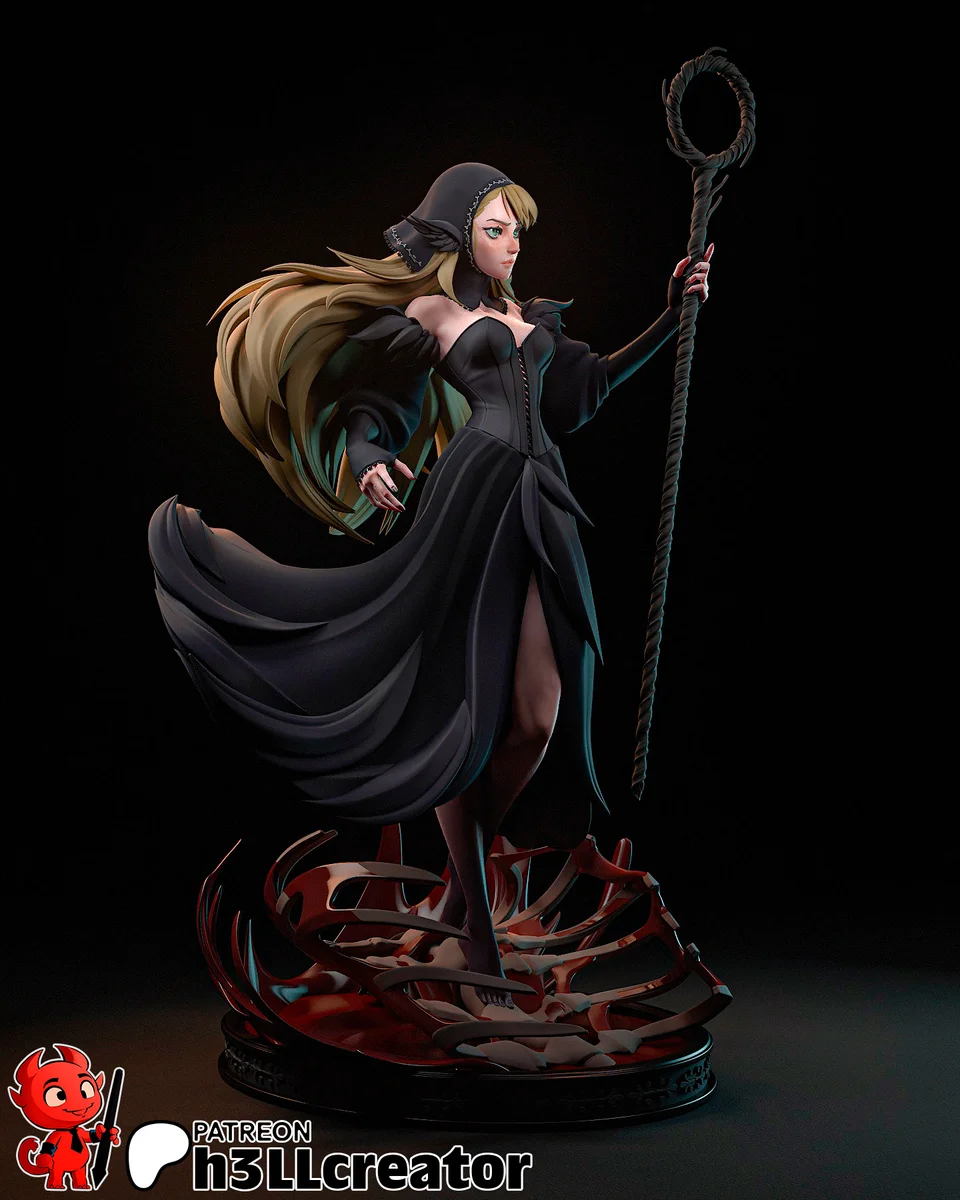 Marcille | Fan Art | 3D Printed Resin Model Garage Kit | *Un-Painted* | H3LL Creator 4