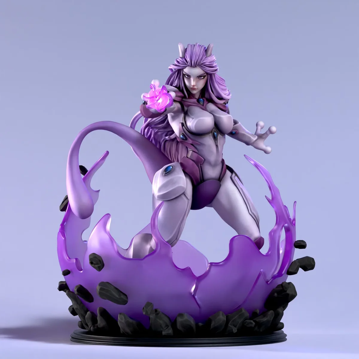 Mewthany - Waifumon | Fan Art | 3D Printed Resin Model Garage Kit | *Un-Painted* | SiryllArt 4