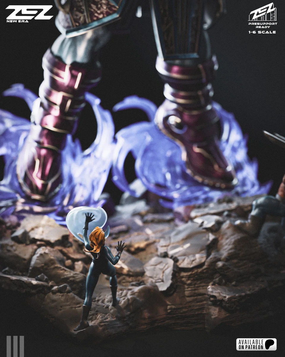 Galactus | Fan Art | 3D Printed Resin Model Garage Kit | *Un-Painted* | ZEZ Studio 6