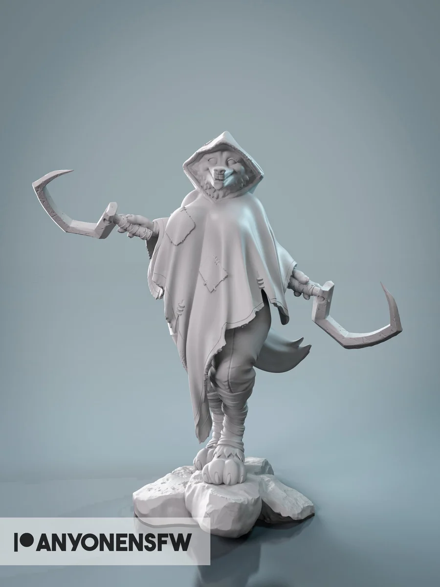 Bad Wolf | Fan Art | 3D Printed Resin Model Garage Kit | *Un-Painted* | AnyoneNSFW 2