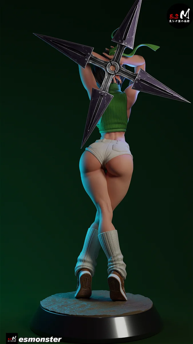 Yuffie | Fan Art | 3D Printed Resin Model Garage Kit | *Un-Painted* | ES Monster 37