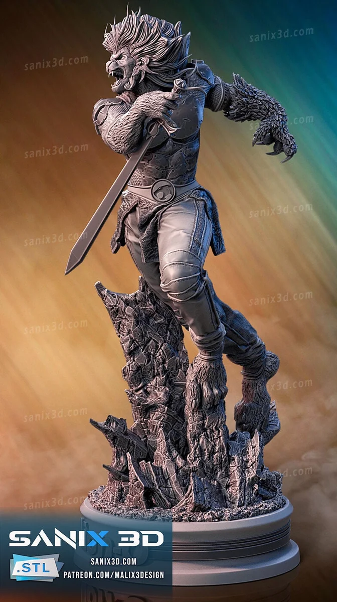 Lion-O | Fan Art | 3D Printed Resin Model Garage Kit | *Un-Painted* | Sanix3D 3