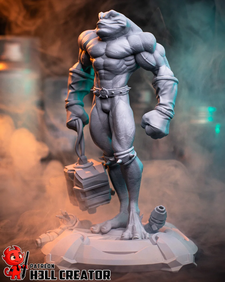 Zitz | Fan Art | 3D Printed Resin Model Garage Kit | *Un-Painted* | H3LL Creator 9