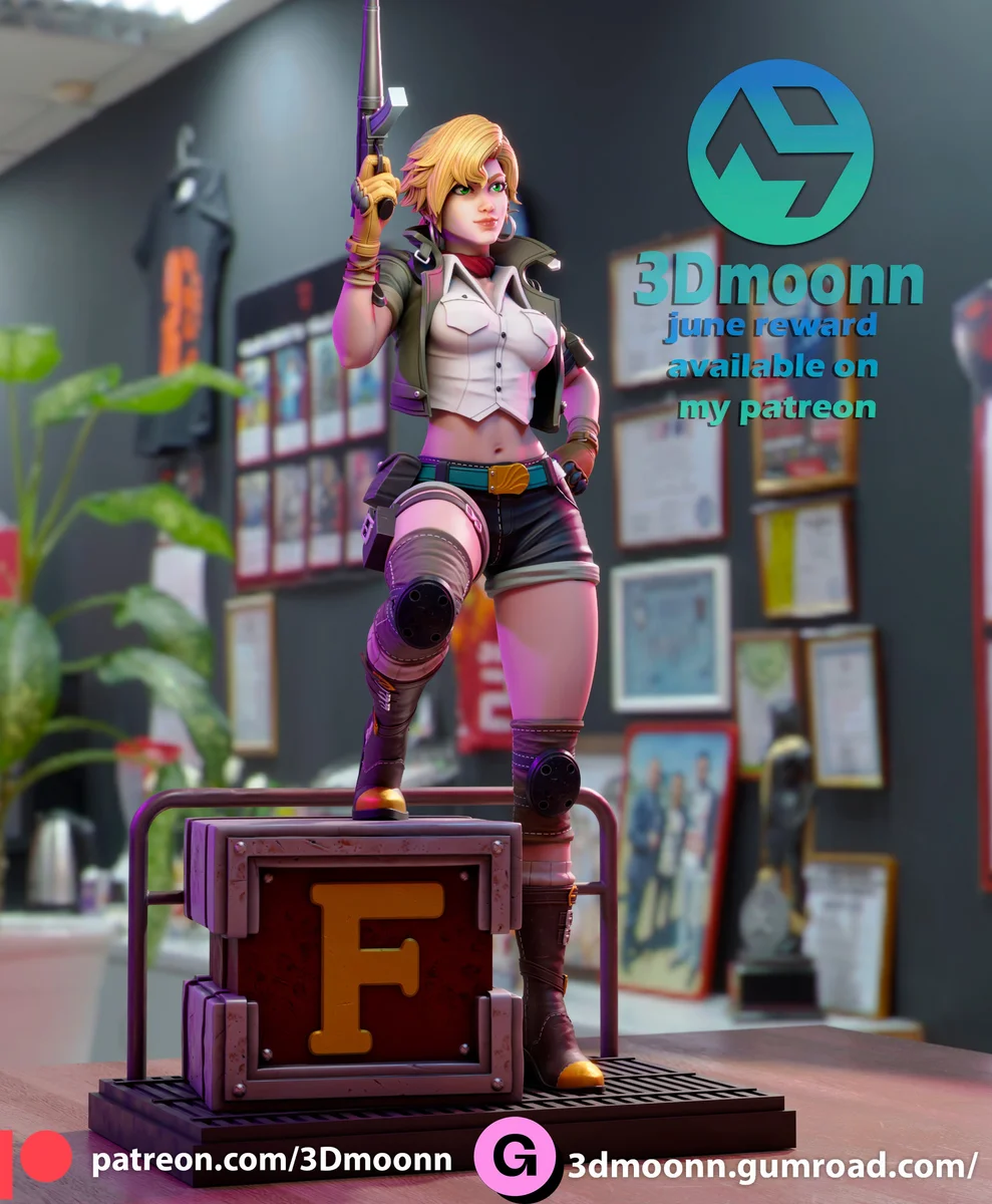 Eri | Fan Art | 3D Printed Resin Model Garage Kit | *Un-Painted* | 3DMoon 4