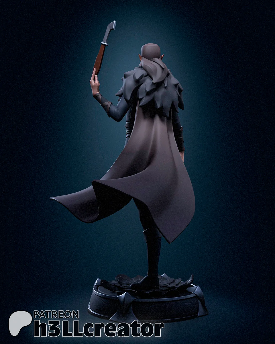 Vax'ildan | Fan Art | 3D Printed Resin Model Garage Kit | *Un-Painted* | H3LL Creator 4