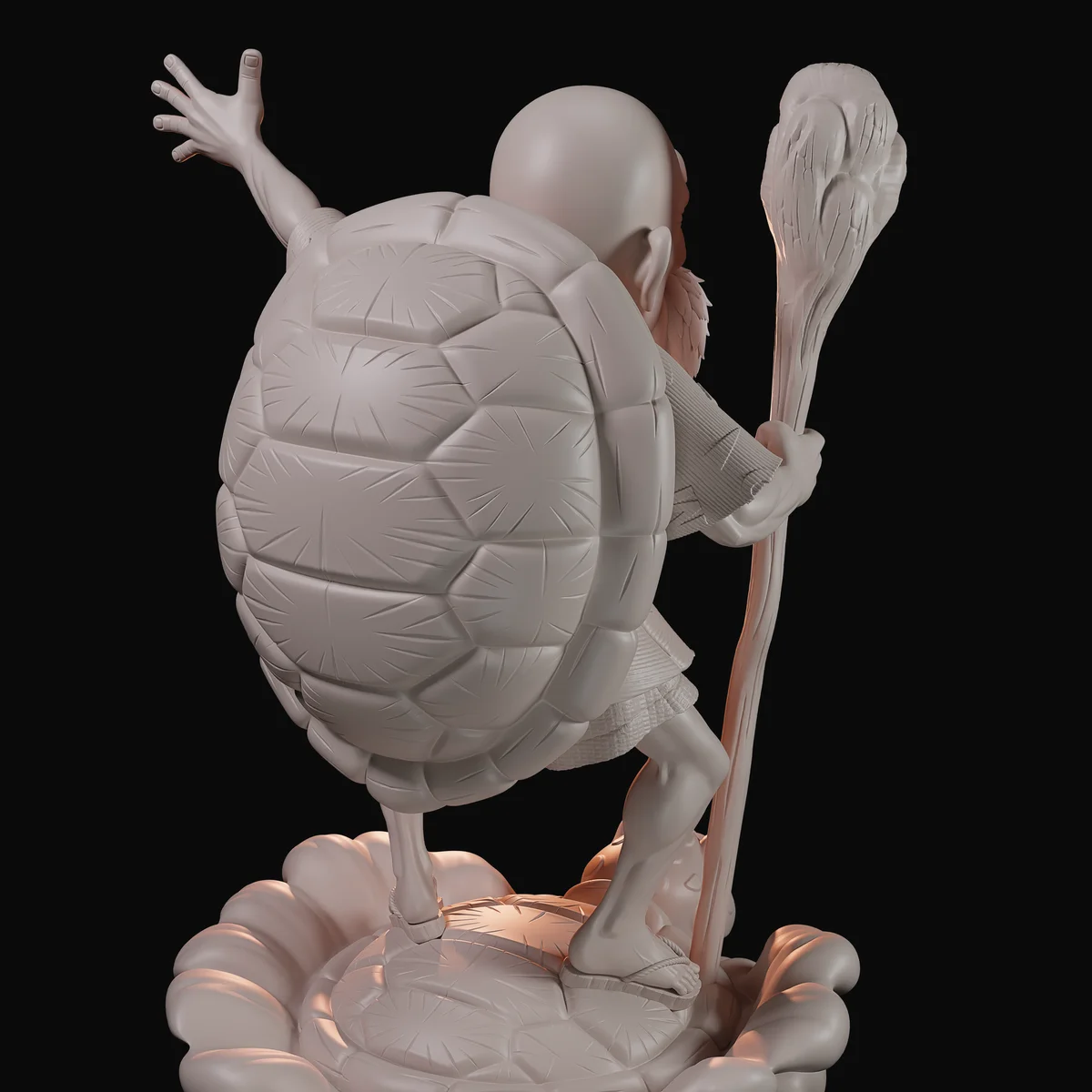 Master Kame | Fan Art | 3D Printed Resin Model Garage Kit | *Un-Painted* | Momoji 7