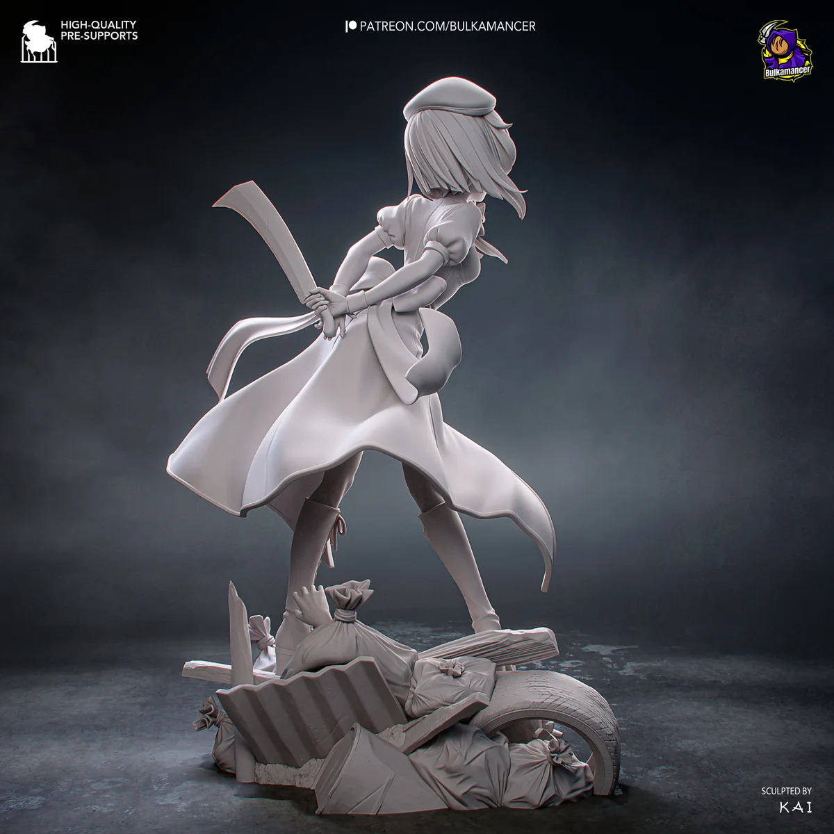Rena | Fan Art | 3D Printed Resin Model Garage Kit | *Un-Painted* | Bulkamancer 15