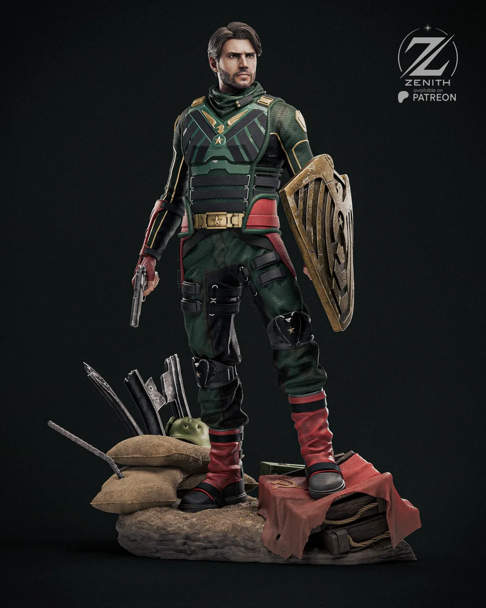 Soldier Boy | Fan Art | 3D Printed Resin Model Garage Kit | *Un-Painted* | Zenith Studios 7