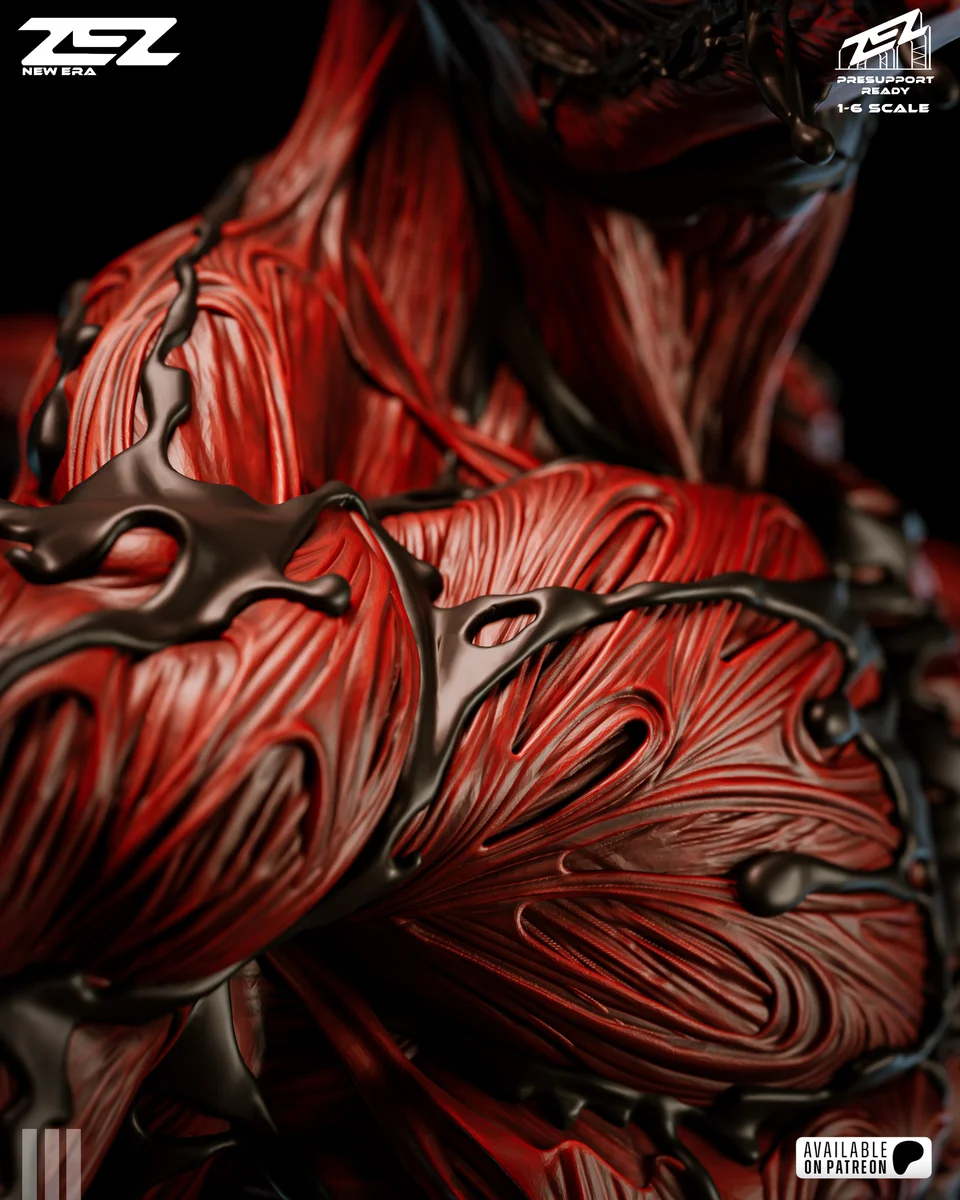 Carnage | Fan Art | 3D Printed Resin Model Garage Kit | *Un-Painted* | ZEZ Studio 14