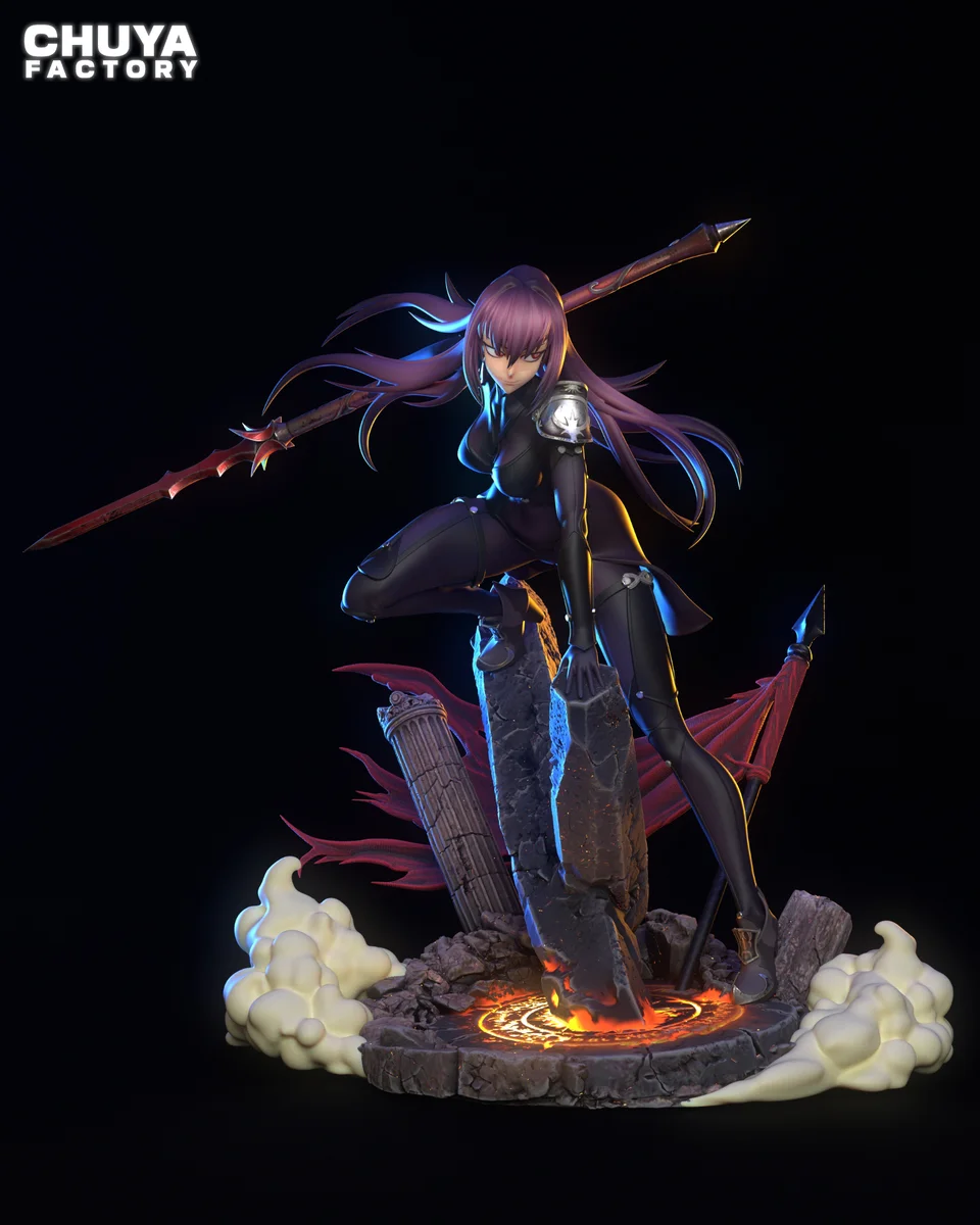Scathach | Fan Art | 3D Printed Resin Model Garage Kit | *Un-Painted* | Chuya Factory 3