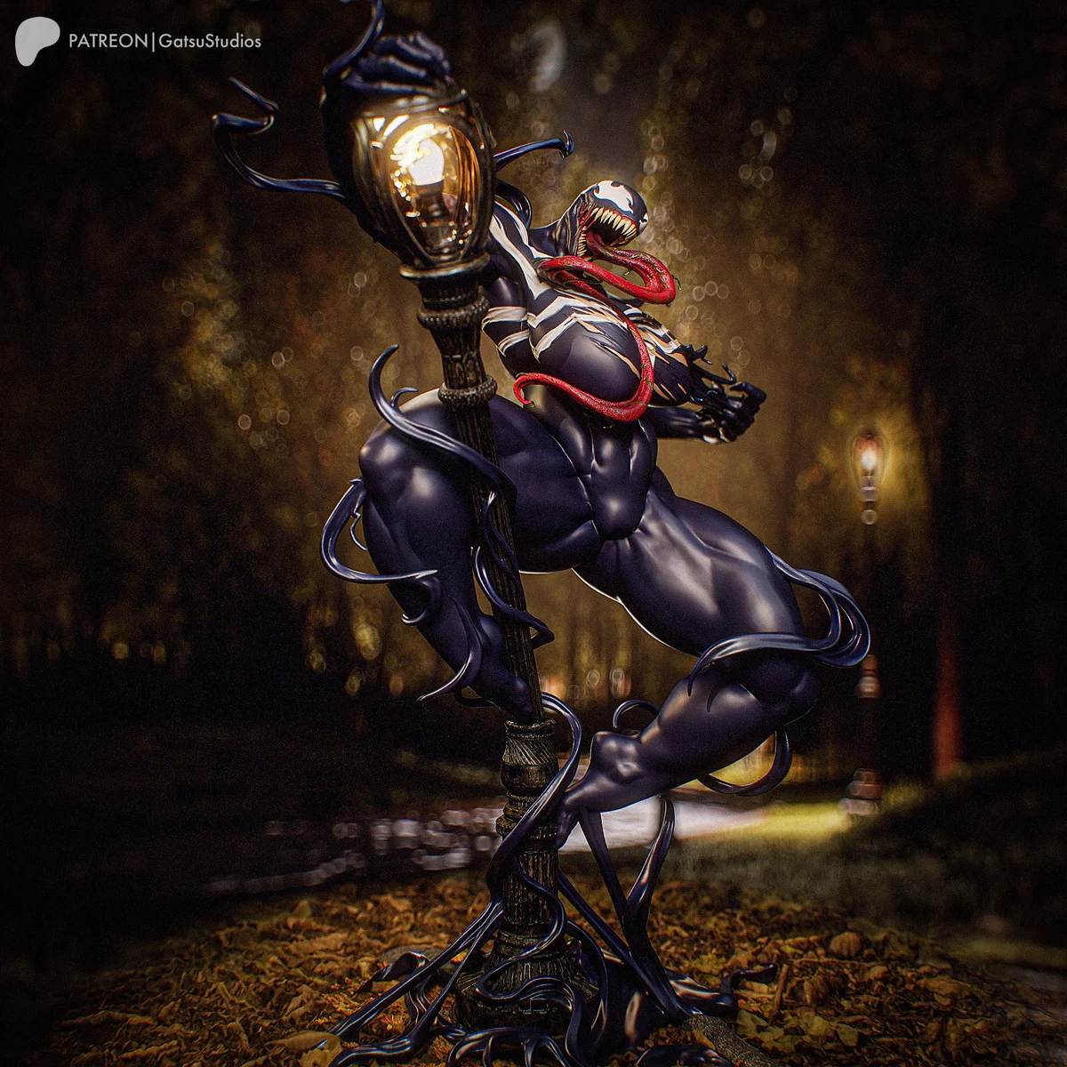 She-Venom | Fan Art | 3D Printed Resin Model Garage Kit | *Un-Painted* | Gatsu Studios