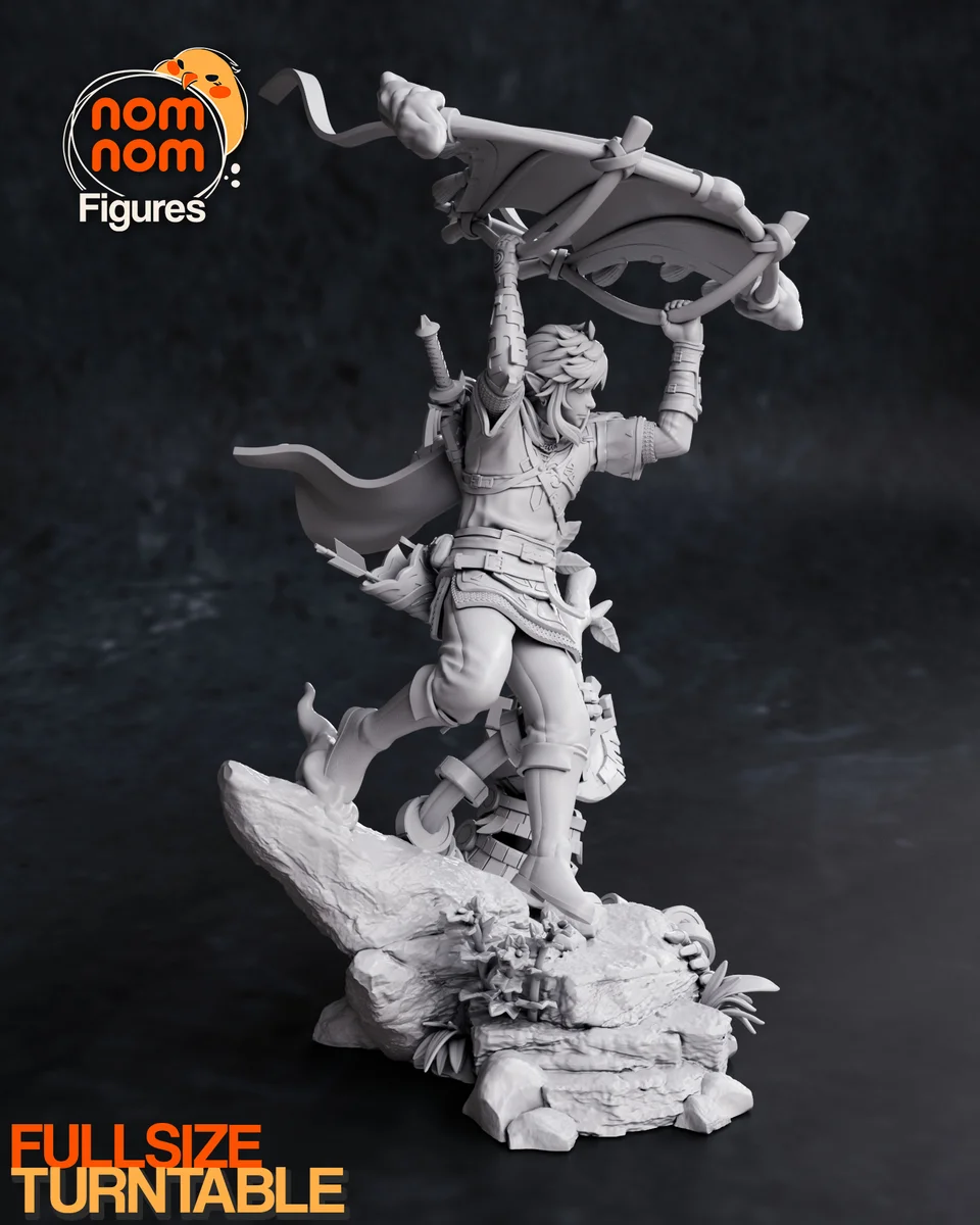 Link | Fan Art | 3D Printed Resin Model Garage Kit | *Un-Painted* | Nomnom 7