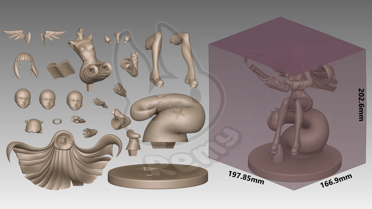 Ninomae Inanis | Fan Art | 3D Printed Resin Model Garage Kit | *Un-Painted* | Remy Sculpts 6
