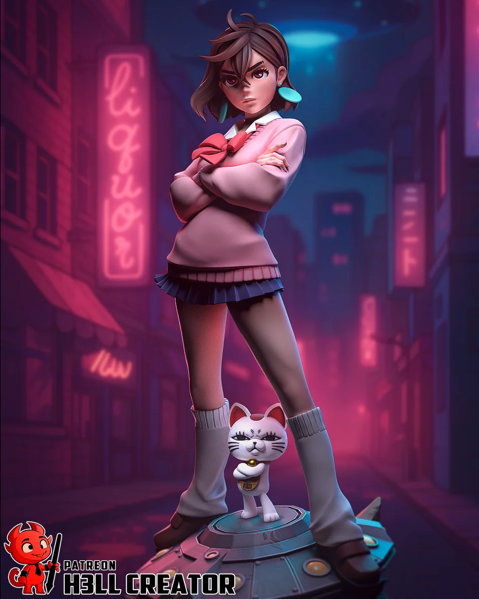 Momo Ayase | Fan Art | 3D Printed Resin Model Garage Kit | *Un-Painted* | H3LL Creator