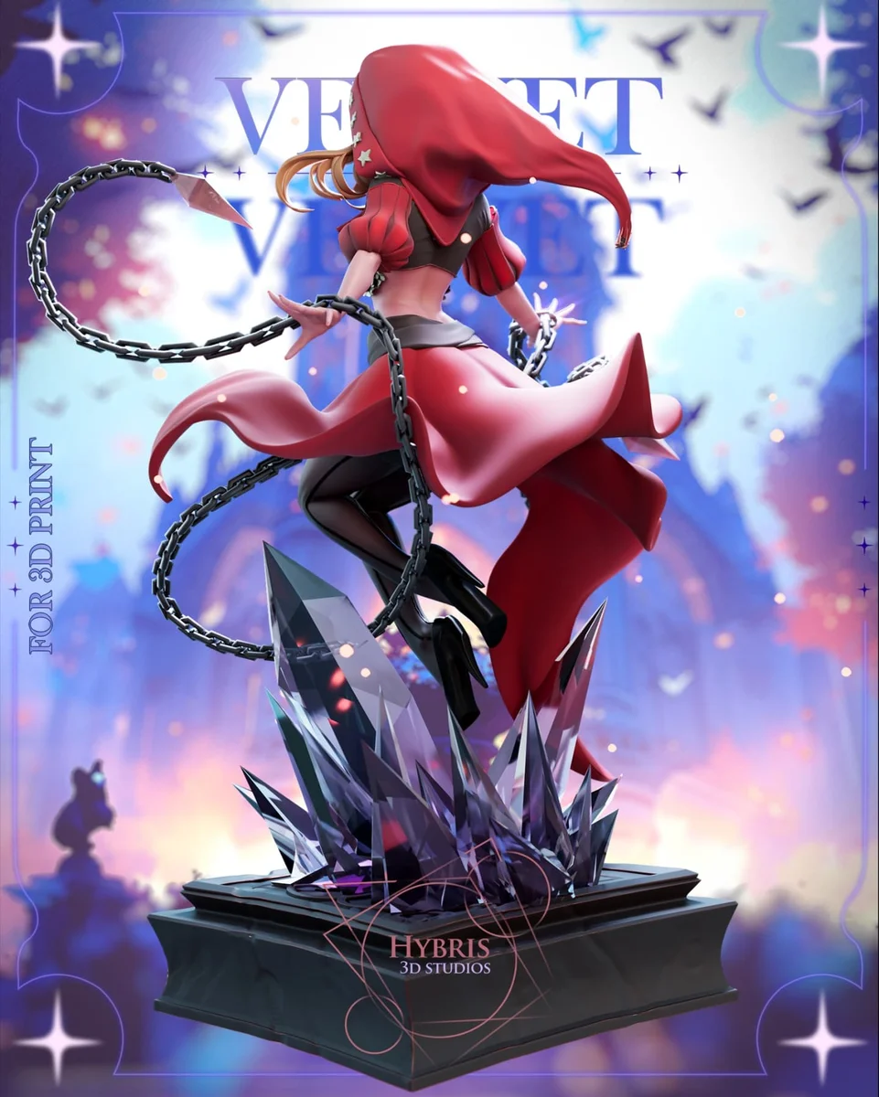Velvet | Fan Art | 3D Printed Resin Model Garage Kit | *Un-Painted* | Hybris Studios 6