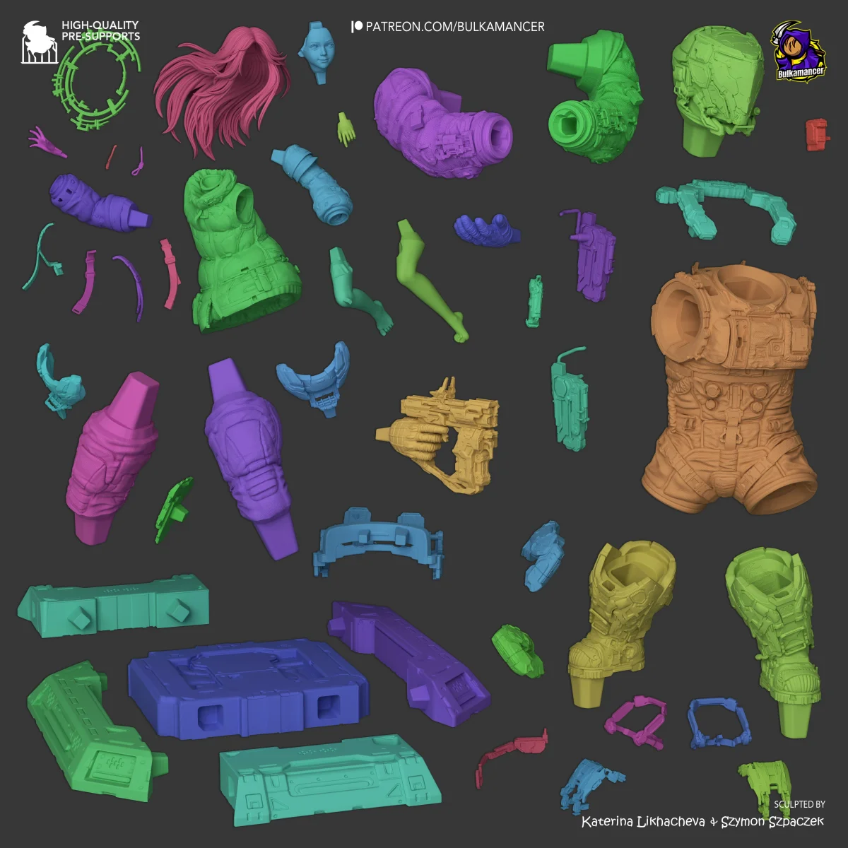 Diana and Hugh | Fan Art | 3D Printed Resin Model Garage Kit | *Un-Painted* | Bulkamancer 6