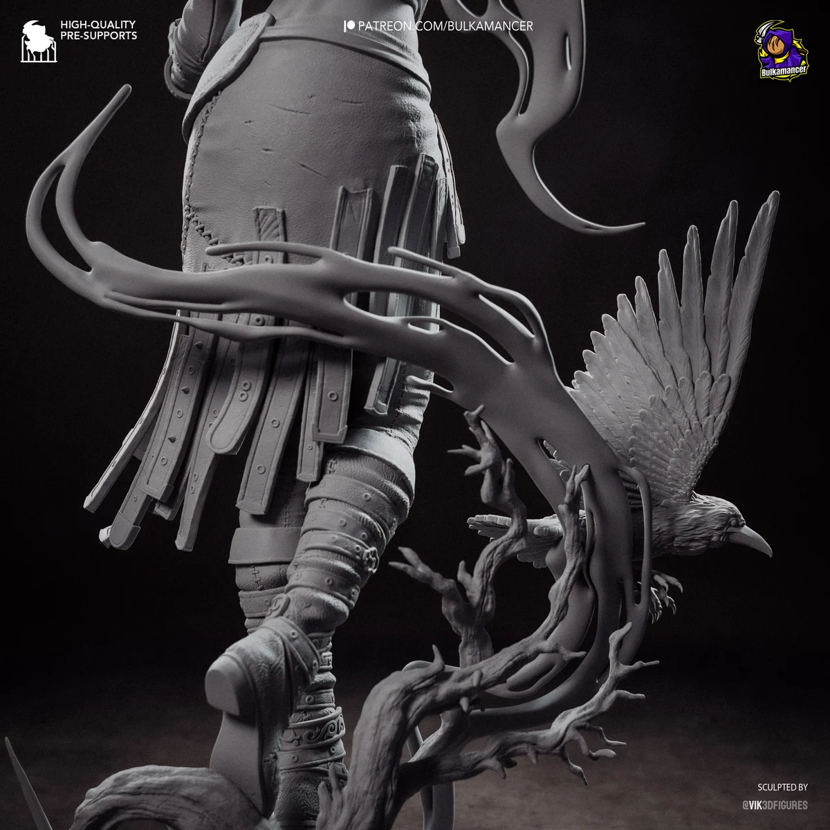 Morrigan | Fan Art | 3D Printed Resin Model Garage Kit | *Un-Painted* | Bulkamancer 20