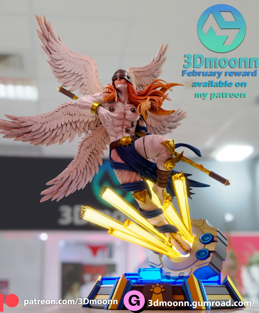 Angemon | Fan Art | 3D Printed Resin Model Garage Kit | *Un-Painted* | 3DMoonn 5