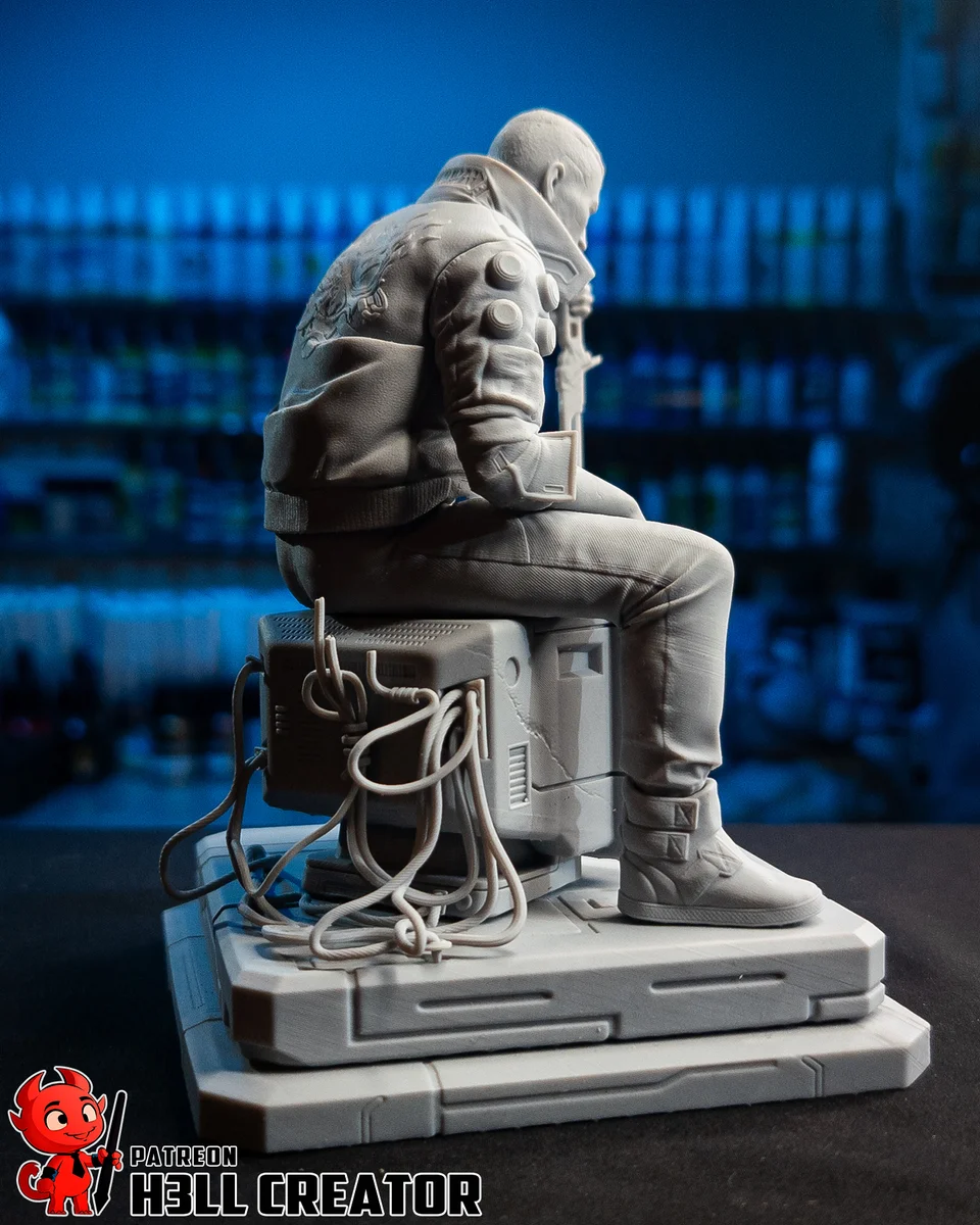 Male V | Fan Art | 3D Printed Resin Model Garage Kit | *Un-Painted* | H3LL Creator 12